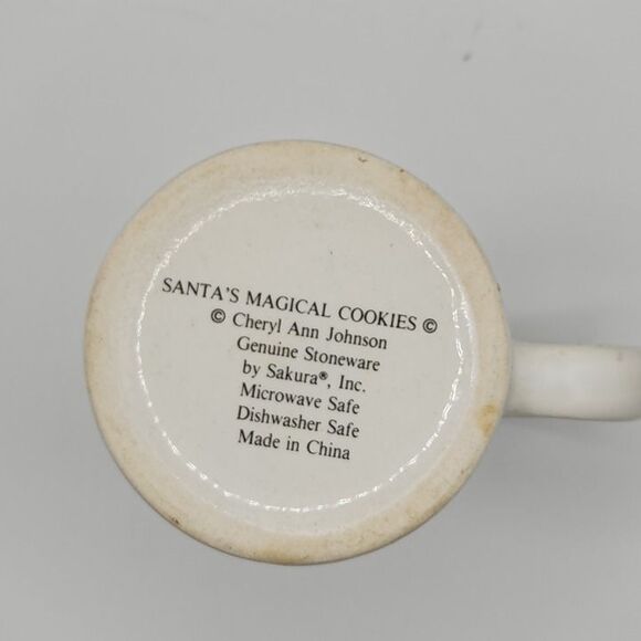 Vintage Santa's Magical Cookies plate and mug - Picture 5 of 10
